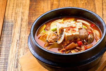Spicy Seafood Tofu Soup
