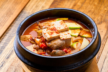 Spicy Seafood Tofu Soup
