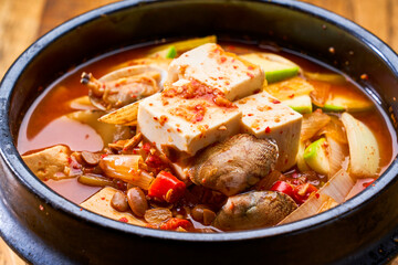 Spicy Seafood Tofu Soup