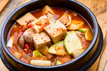 Spicy Seafood Tofu Soup