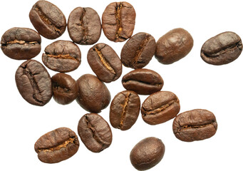 coffee beans isolated on white background
