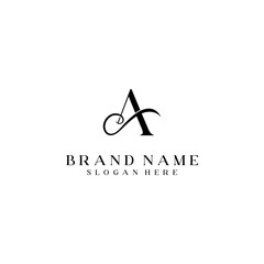 Modern Creative A Logo Design. initial icon Based Monogram and Letters in Luxury vector