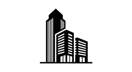 Naklejka premium Modern city skyline with tall buildings