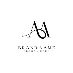 Modern Creative AA Logo Design. initial icon Based Monogram and Letters in Luxury vector