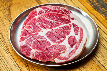 Top-grade raw beef