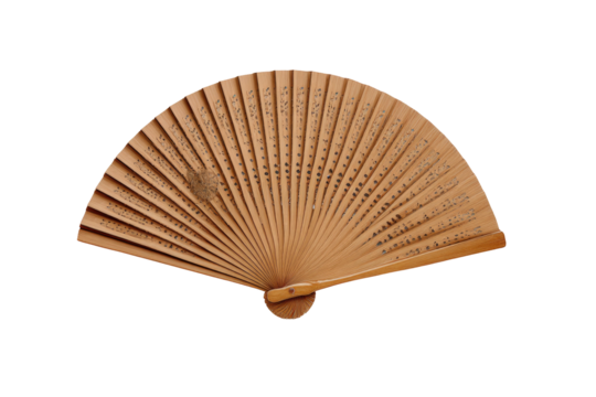 Open fan with text details