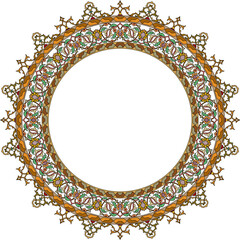 decorative frame with floral ornament