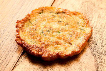 Egg and scallion pancake