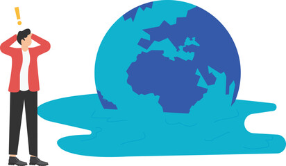 Frustrated, businessmen encounter problems and frustrations
