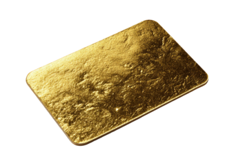 Textured gold bar shines against a dark backdrop