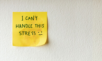 Mind, Mental Health and Self Talk Concepts. a Sticky Note with the Negative Word, Fixed Mindset