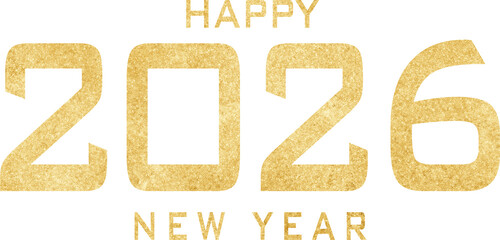 Golden Glitter 2026 Happy New Year