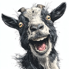 portrait of a goat