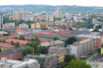 Ostrawa z lotu ptaka, kraj morawsko-śląski, Czechy/Ostrava aerial view, Moravian-Silesian Land, Czechia © Pictofotius