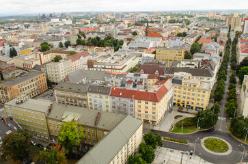 Ostrawa z lotu ptaka, kraj morawsko-śląski, Czechy/Ostrava aerial view, Moravian-Silesian Land, Czechia © Pictofotius