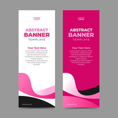 Abstract vertical banner template