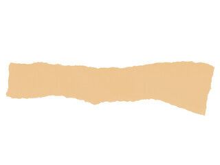 Torn paper banner isolated on transparent background