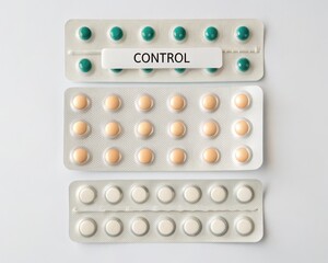 Symmetrical Arrangement of Control Pills on Display