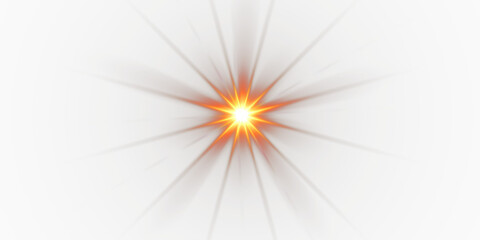 Obraz premium Quantum Prism Lens Flare Portal transpraent PNG