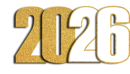 Golden Glitter 2026 New Year