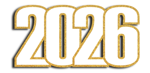 Golden Glitter 2026 New Year