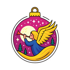 Serene Angel Display SVG