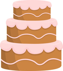 Delightful Cake Icons Collection: Tiered & Single Layer Sweet Treats Set