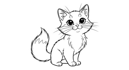 vector illustration of a cat