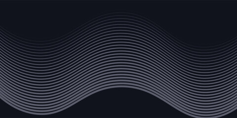 Modern render of illuminated gray colored corridor art modern pattern