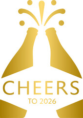 Golden 2026 New Year, Gold 2026 Happy New Year