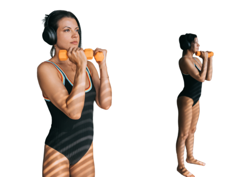 Young businessman sitting on transparent background room using laptop talks by phone smiling eyes closed happy after receiving great news. Successful people, financial triumph. Excited guy at home.