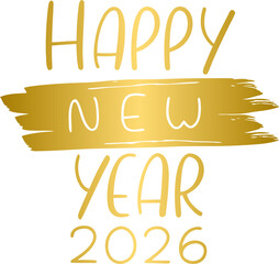 Golden 2026 New Year, Gold 2026 Happy New Year