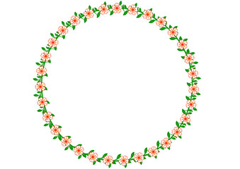 Peach Blossom Vine Wreath