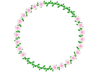 Soft Pink Daisy Vine Wreath