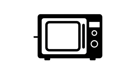 Microwave oven icon illustration