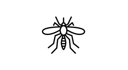 Mosquito icon vector graphic isolated