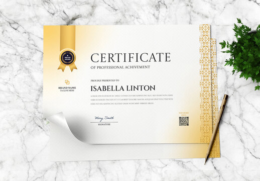 Elegant Certificate Design Template