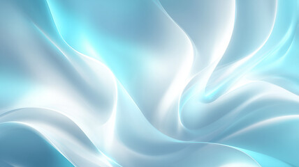 Obraz premium 抽象フローラルライトの背景素材【ブルー】