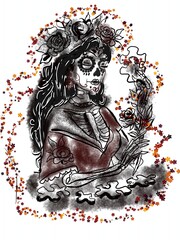 portrait of a woman, Mexican woman