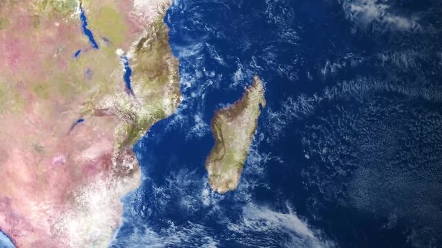 4K Earth Zoom into Zimbabwe | Realistic Planet Transition Animation Showing Zimbabwe from Space � Beautiful Geography Map, Satellite View, Motion Background, Educational and Travel Visual
