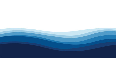 Abstract blue wave background layered vector illustration with gradient effect perfect for website headers and design templates
