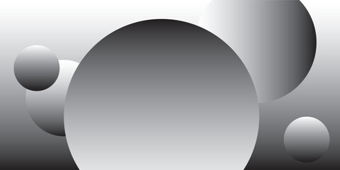 Abstract background with a gradient background, featuring smooth, circular shapes. Gray color, gray color, sleek texture background. Abstract geometric circle pattern background vector