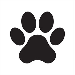 paw print icon vector illustration