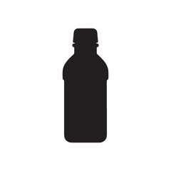 Water bottle silhouette icon vector illustration