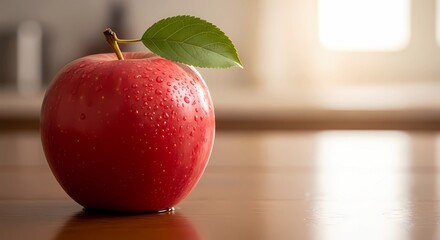 red apple on a white background