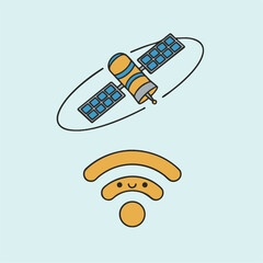 Minimal Pop Network Connection Wifi Mesh Icon | ミニマルポップなネットワーク接続Wi-Fiメッシュアイコン