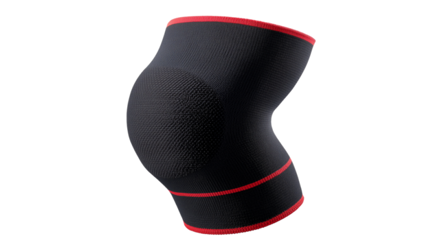 Knee support sleeve designed for comfort and flexibility during athletic activities Generative AI