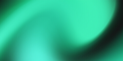 Abstract gradient in shades of green with grainy noise texture. Ideal for digital backgrounds, web design, presentations and various creative projects.