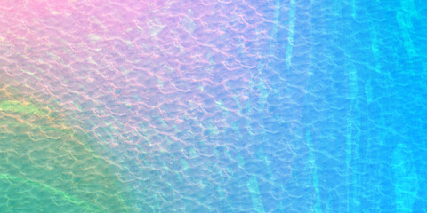 Pastel Rainbow Water Texture Background with Soft Light Gradient and Ripple Effect