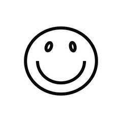 Simple smiley face with a smile